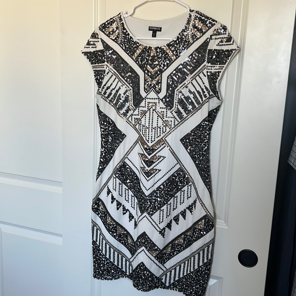 Express sequin dress